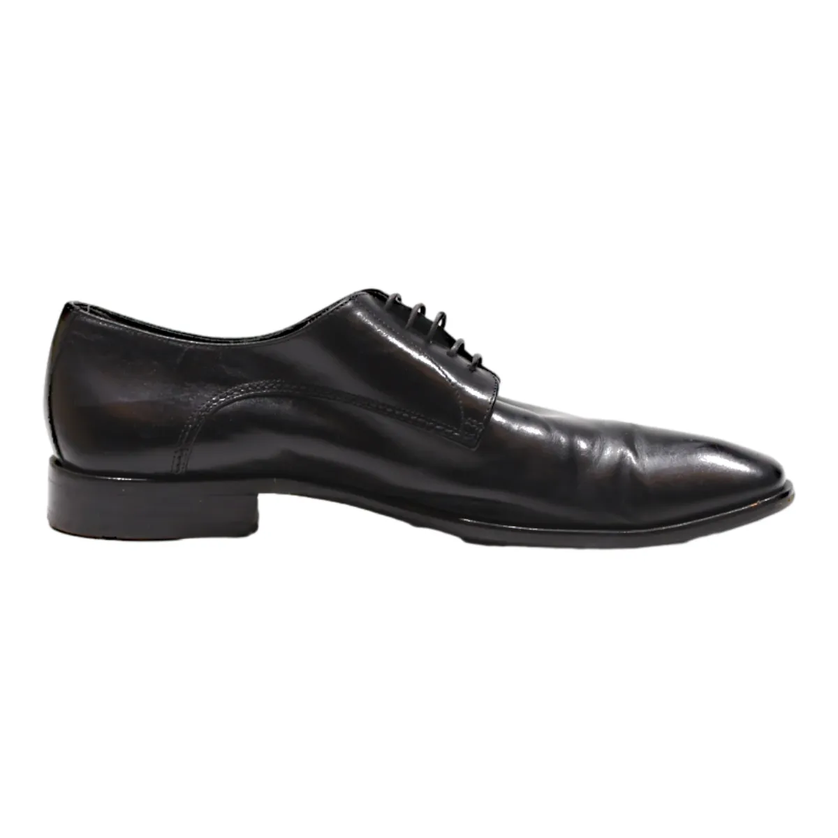 BOSS Oxford Shoes Black Leather Mens UK 7
