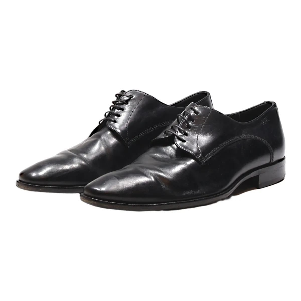 BOSS Oxford Shoes Black Leather Mens UK 7
