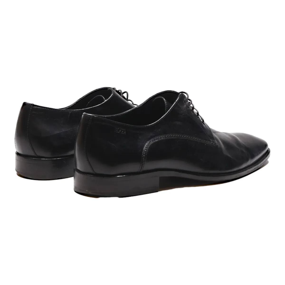 BOSS Oxford Shoes Black Leather Mens UK 7
