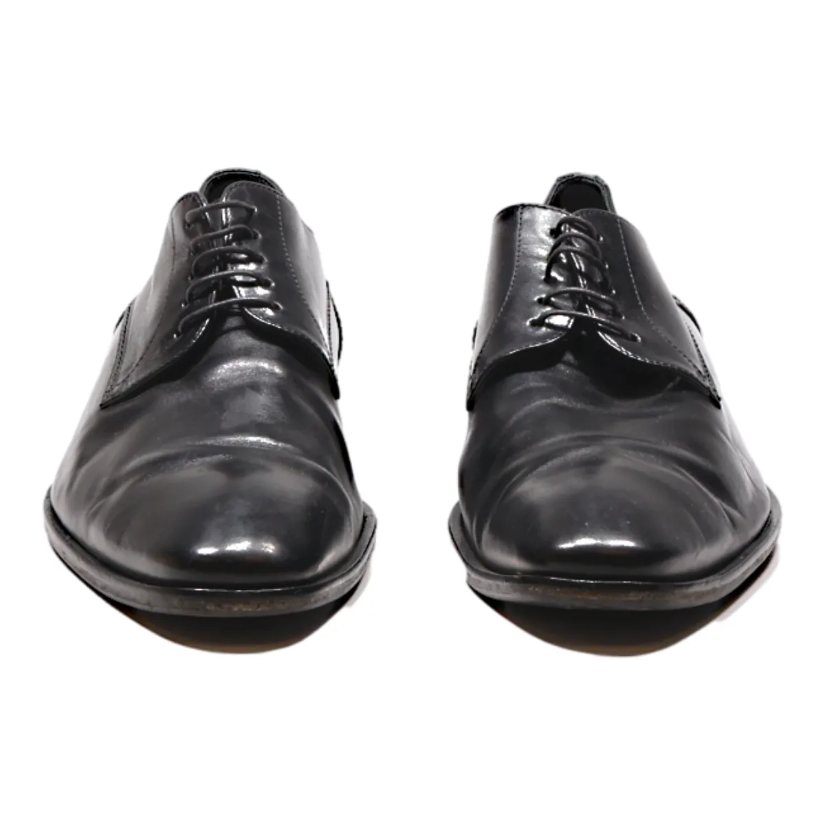 BOSS Oxford Shoes Black Leather Mens UK 7