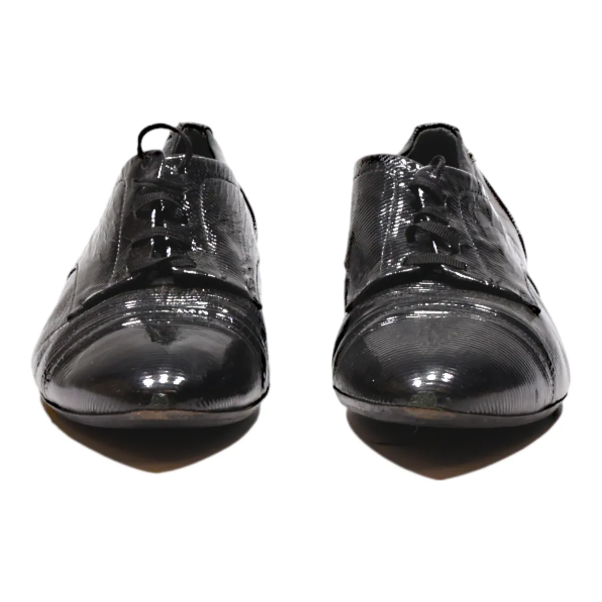 BOSS Oxford Shoes Black Leather Womens UK 7