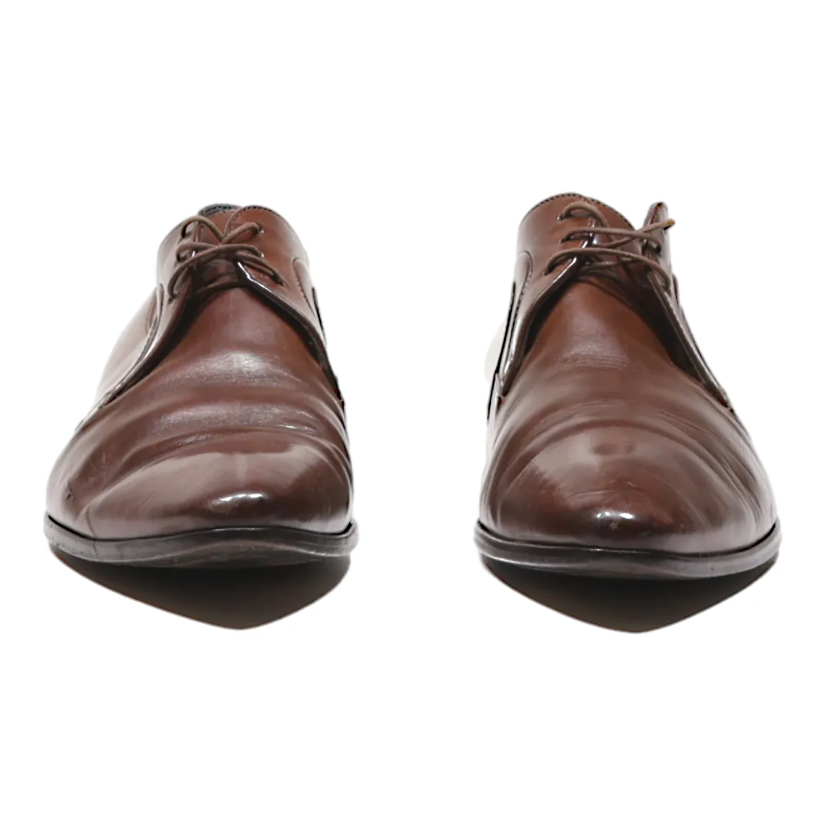 BOSS Oxford Shoes Brown Leather Mens UK 8.5