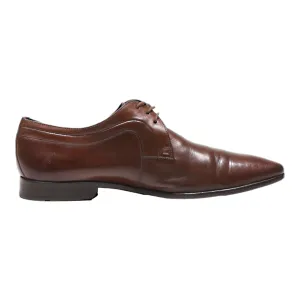 BOSS Oxford Shoes Brown Leather Mens UK 8.5