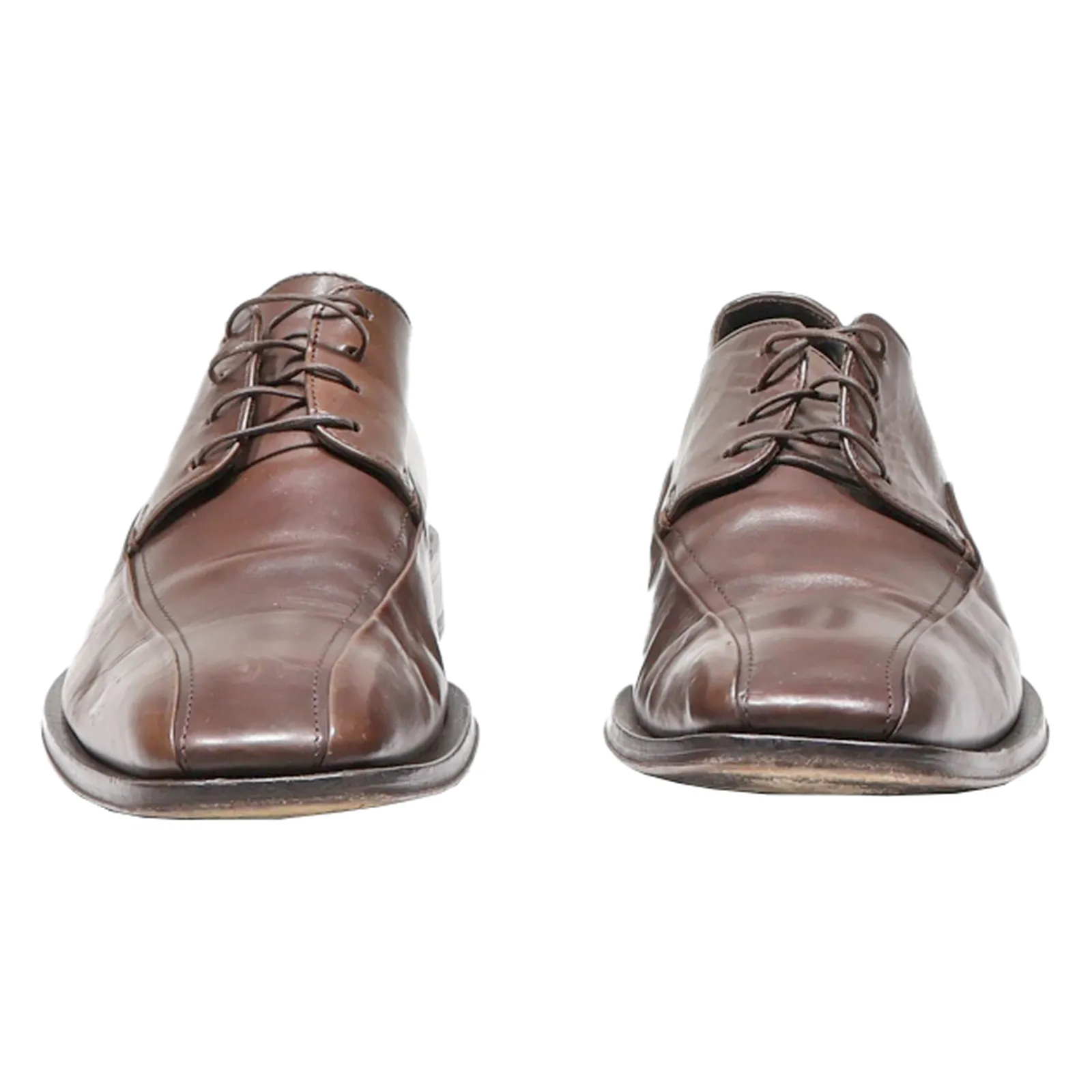 BOSS Oxford Shoes Brown Leather Mens UK 8