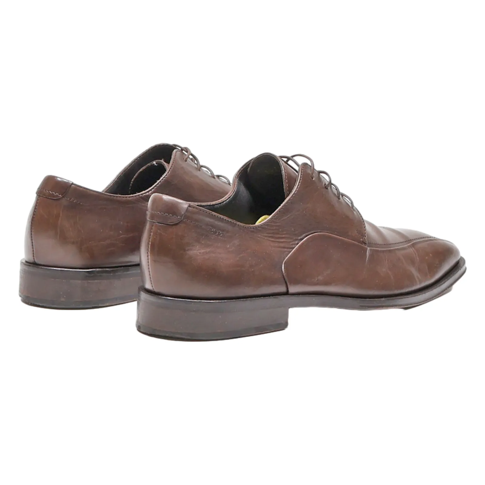 BOSS Oxford Shoes Brown Leather Mens UK 8