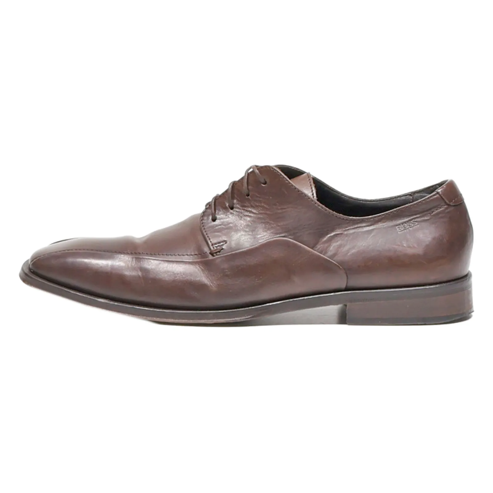 BOSS Oxford Shoes Brown Leather Mens UK 8