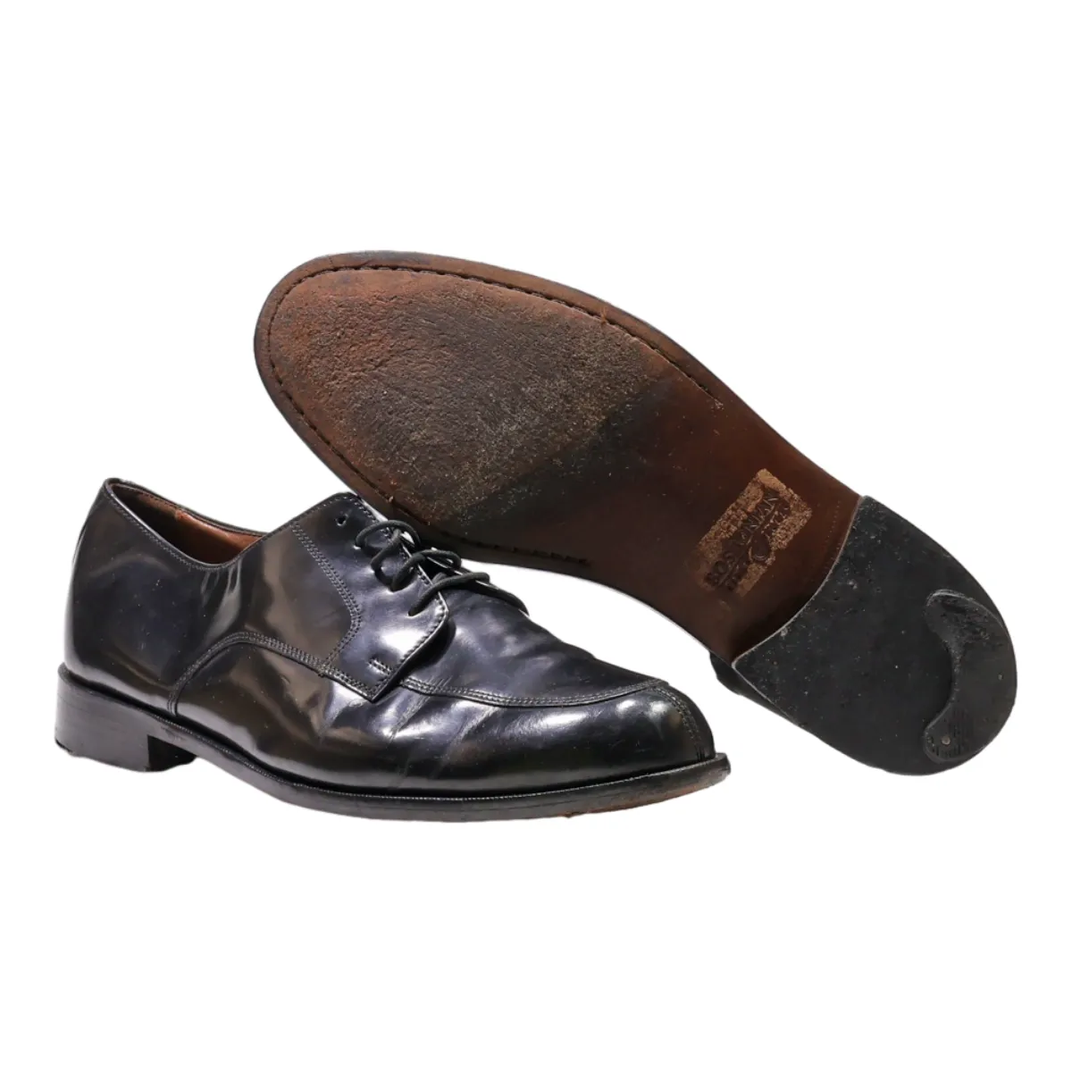 BOSTONIAN Oxford Shoes Black Leather Mens UK 10