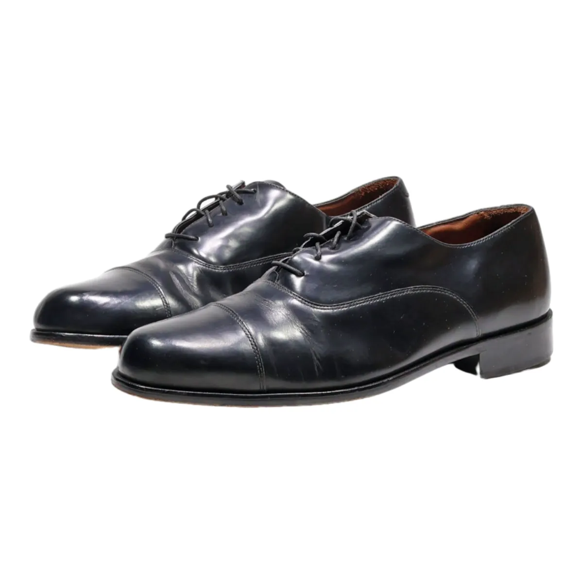 BOSTONIAN Oxford Shoes Black Leather Mens UK 9.5