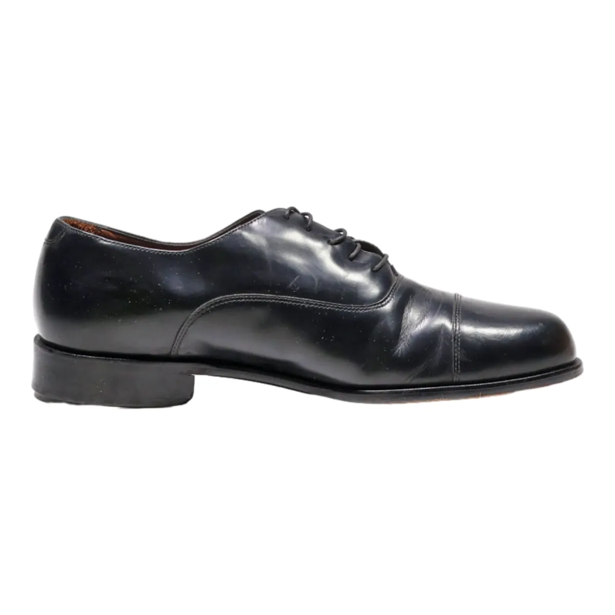 BOSTONIAN Oxford Shoes Black Leather Mens UK 9.5