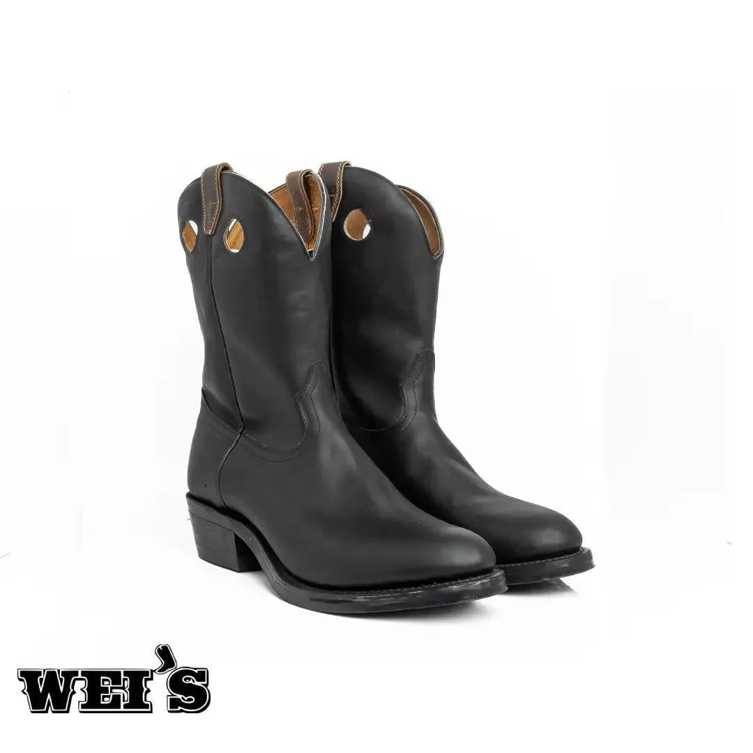 Boulet Men's 10" Cowboy Boots Black - CLEARANCE