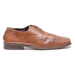 BOXER Oxford Shoes Brown Leather Mens UK 7.5