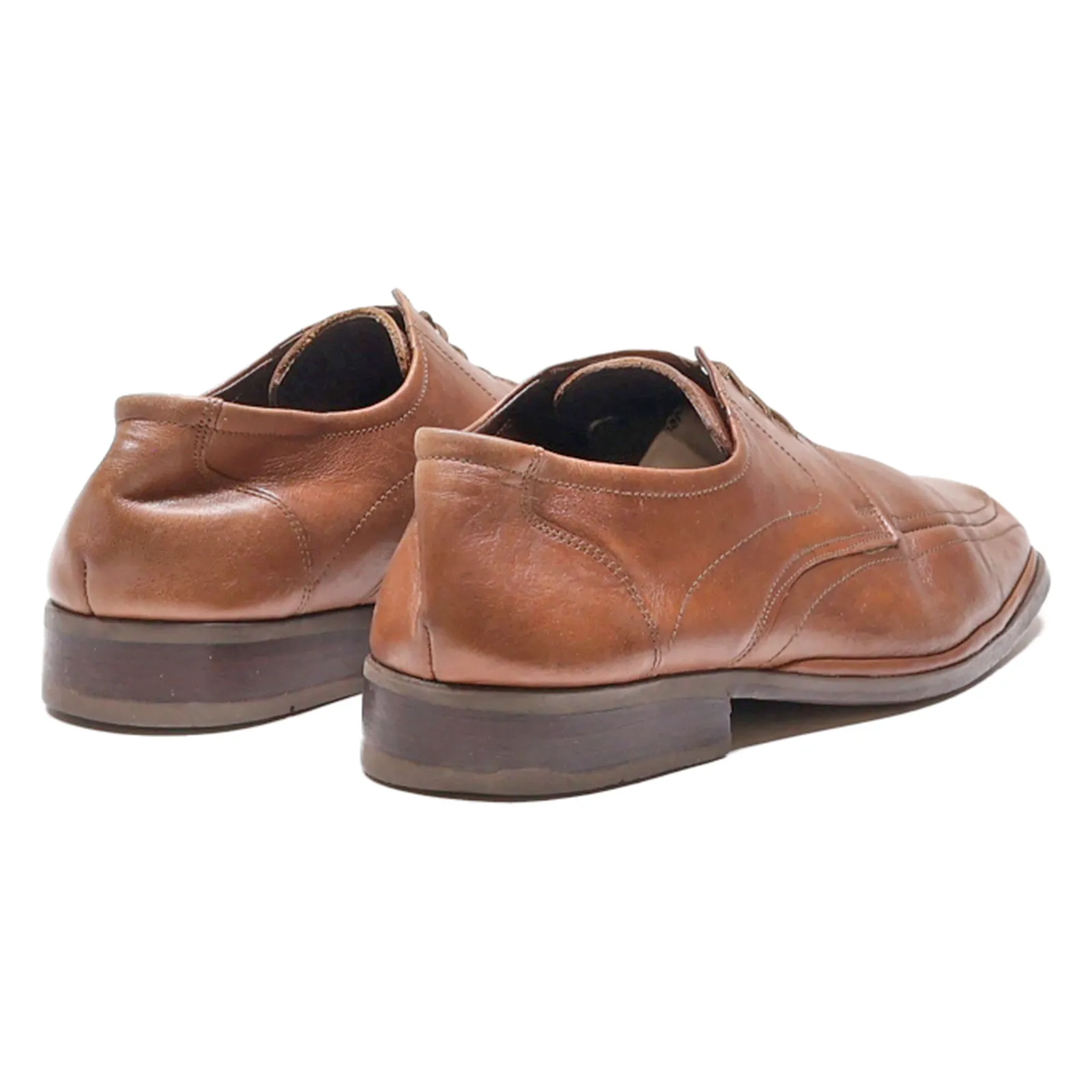 BOXER Oxford Shoes Brown Leather Mens UK 7.5
