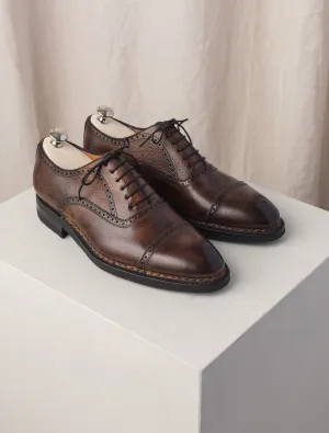 Brown Cap-toe Shoes Bellantonio