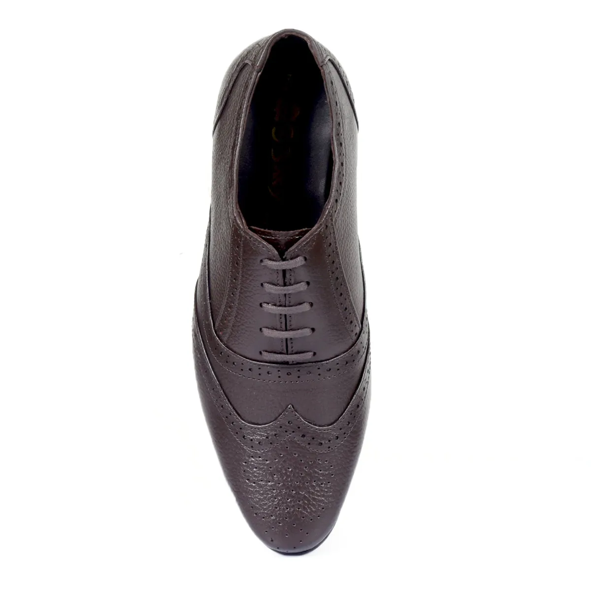 BXXY 3 Inch Height Increasing Formal Lace-up Brogue Oxford Shoes For Men