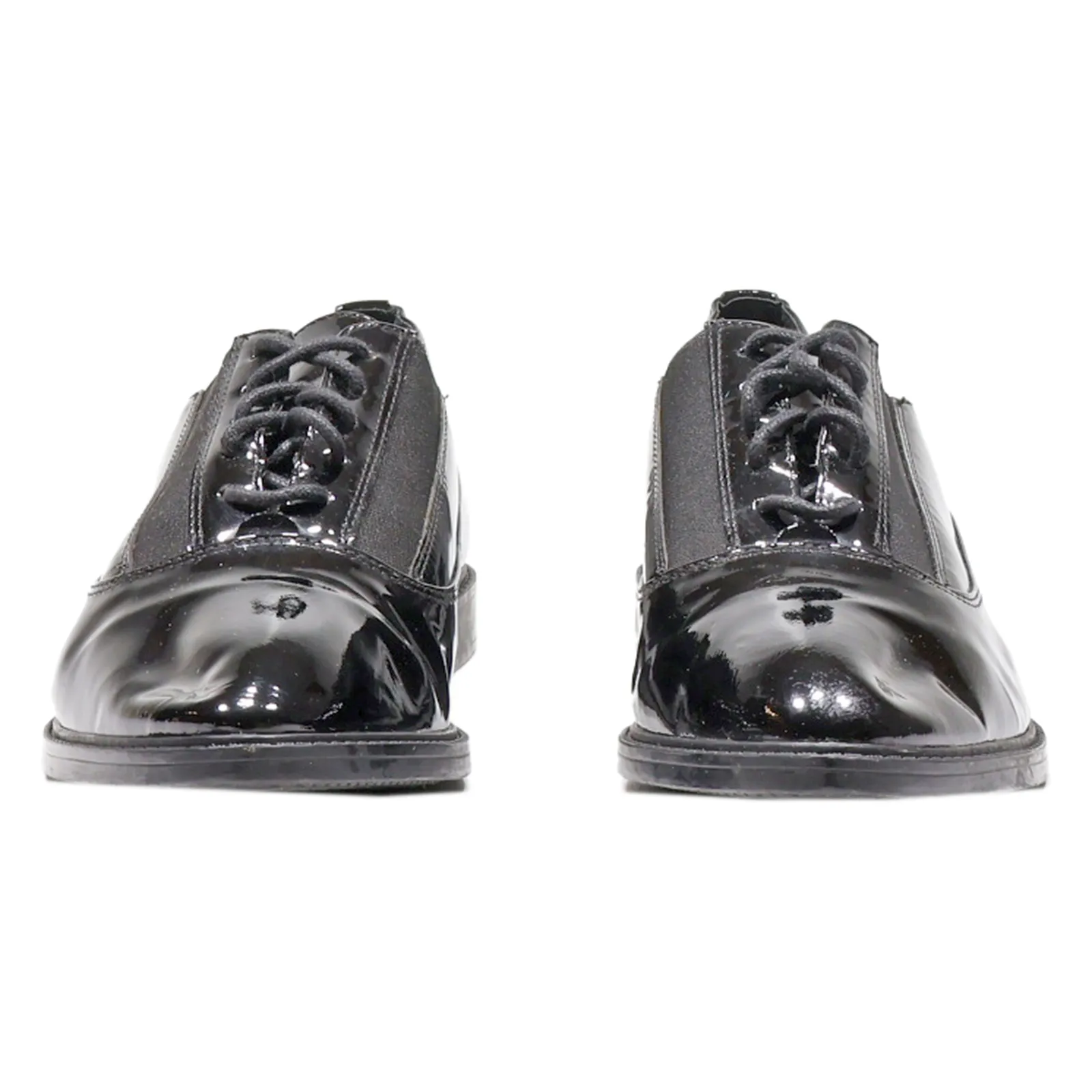 CALVIN KLEIN Della Oxford Shoes Black Leather Womens UK 8