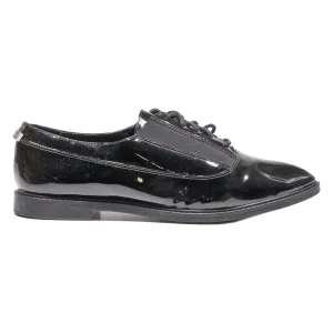 CALVIN KLEIN Della Oxford Shoes Black Leather Womens UK 8