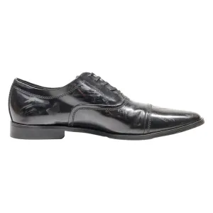 CALVIN KLEIN Oxford Shoes Black Leather Mens UK 8.5
