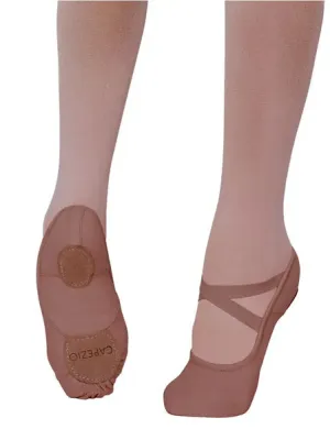 Capezio 2037W Hanami Stretch Canvas Mocha Color Ballet Shoe