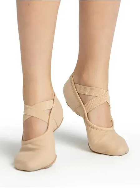 Capezio 2037W Hanami Stretch Canvas Nude Color Ballet Shoe