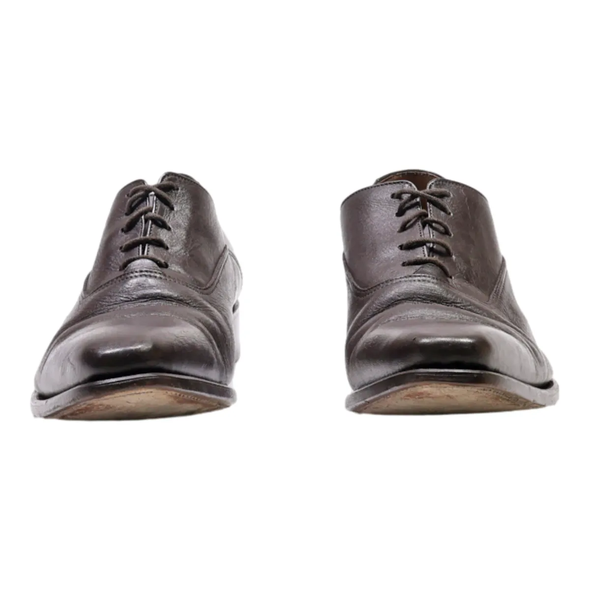 CARLINGTON Oxford Shoes Brown Leather Mens UK 6.5