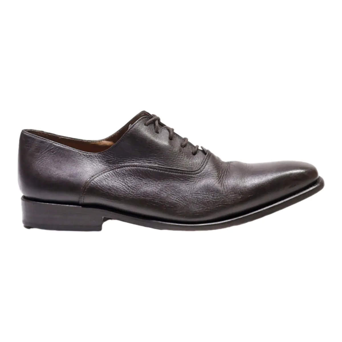 CARLINGTON Oxford Shoes Brown Leather Mens UK 6.5