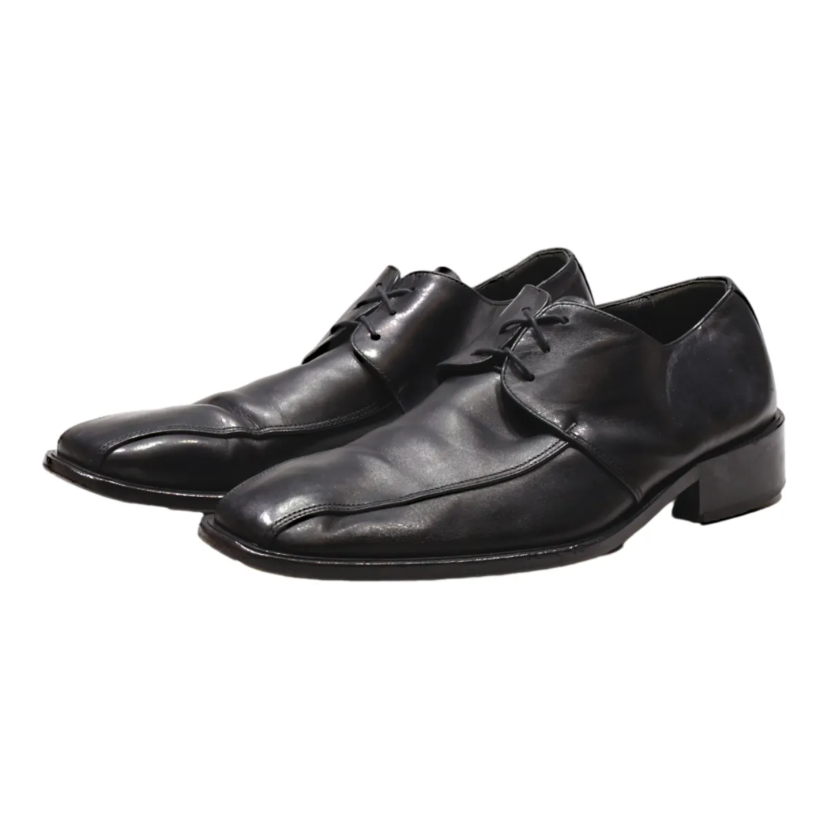 CARLO PIGNATELLI Oxford Shoes Black Leather Mens UK 8.5