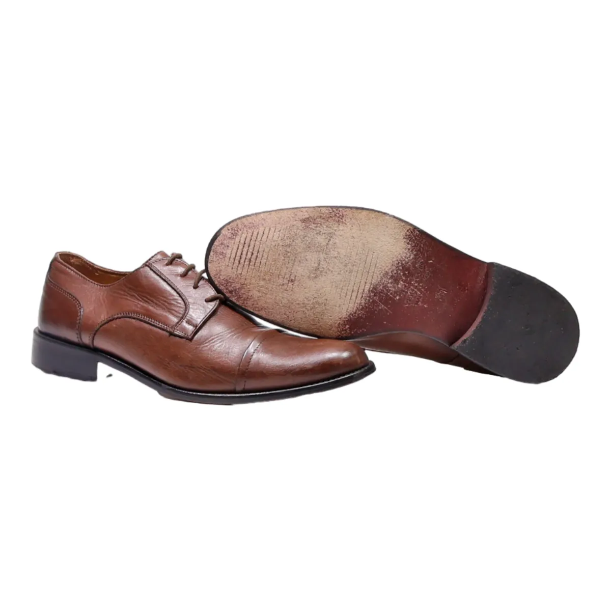 CHAMPIGNON Oxford Shoes Brown Leather Mens UK 7.5