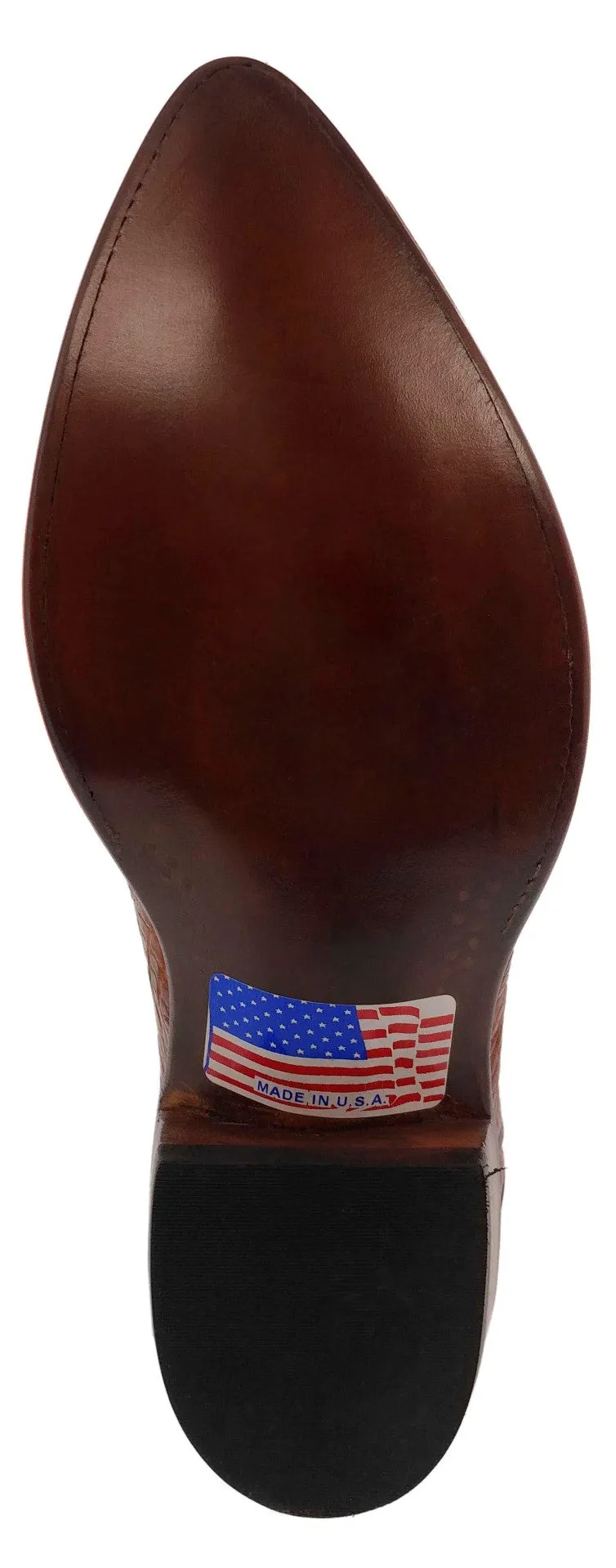 Chedron Leather Cowboy Boots Real Crocodile Tail Skin J Toe