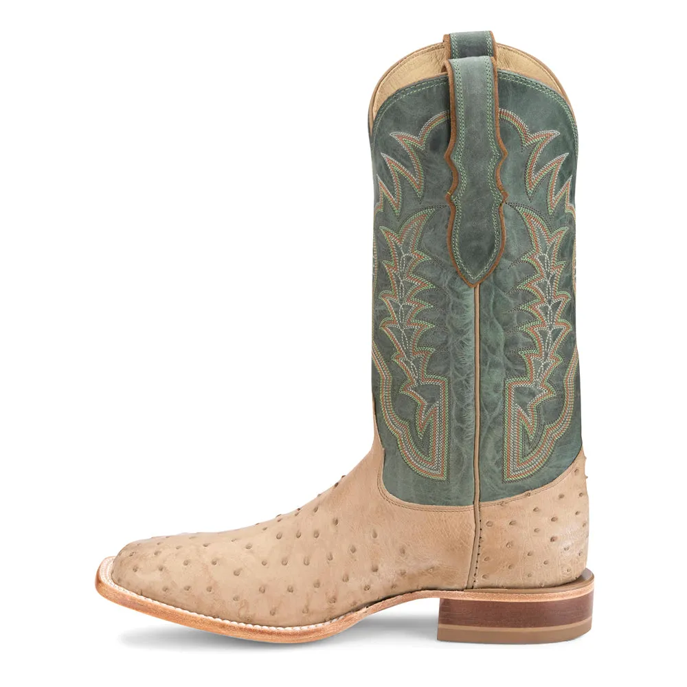 Chisolm 13" Full Quill Ostrich Square Toe Cowboy Boots