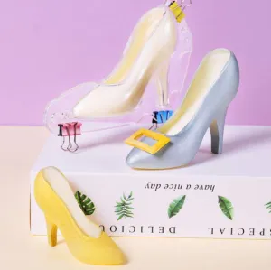 Chocolate shoes with high heels - baking accessories