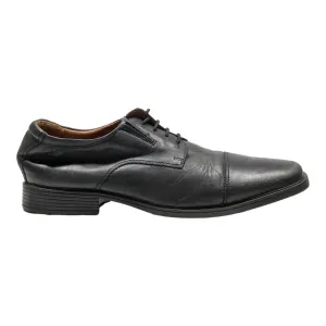 CLARKS Oxford Shoes Black Leather Mens UK 10
