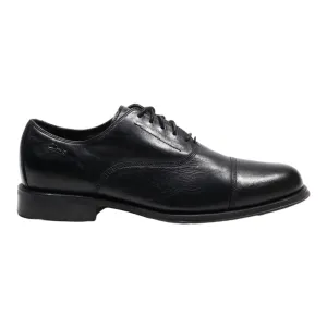 CLARKS Oxford Shoes Black Leather Mens UK 8