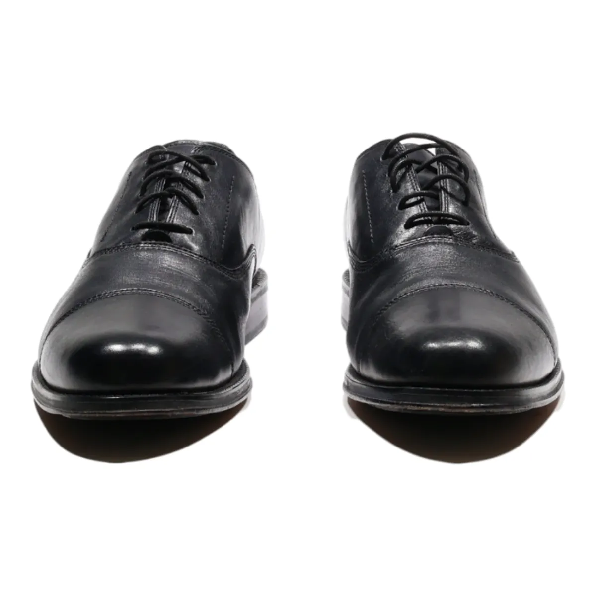 CLARKS Oxford Shoes Black Leather Mens UK 8