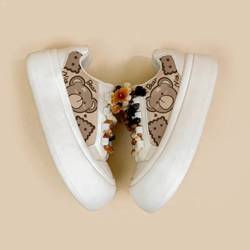 *CLEARANCE*  Ultra Chunky Sole Brown Bear Casual Sneakers - Women's