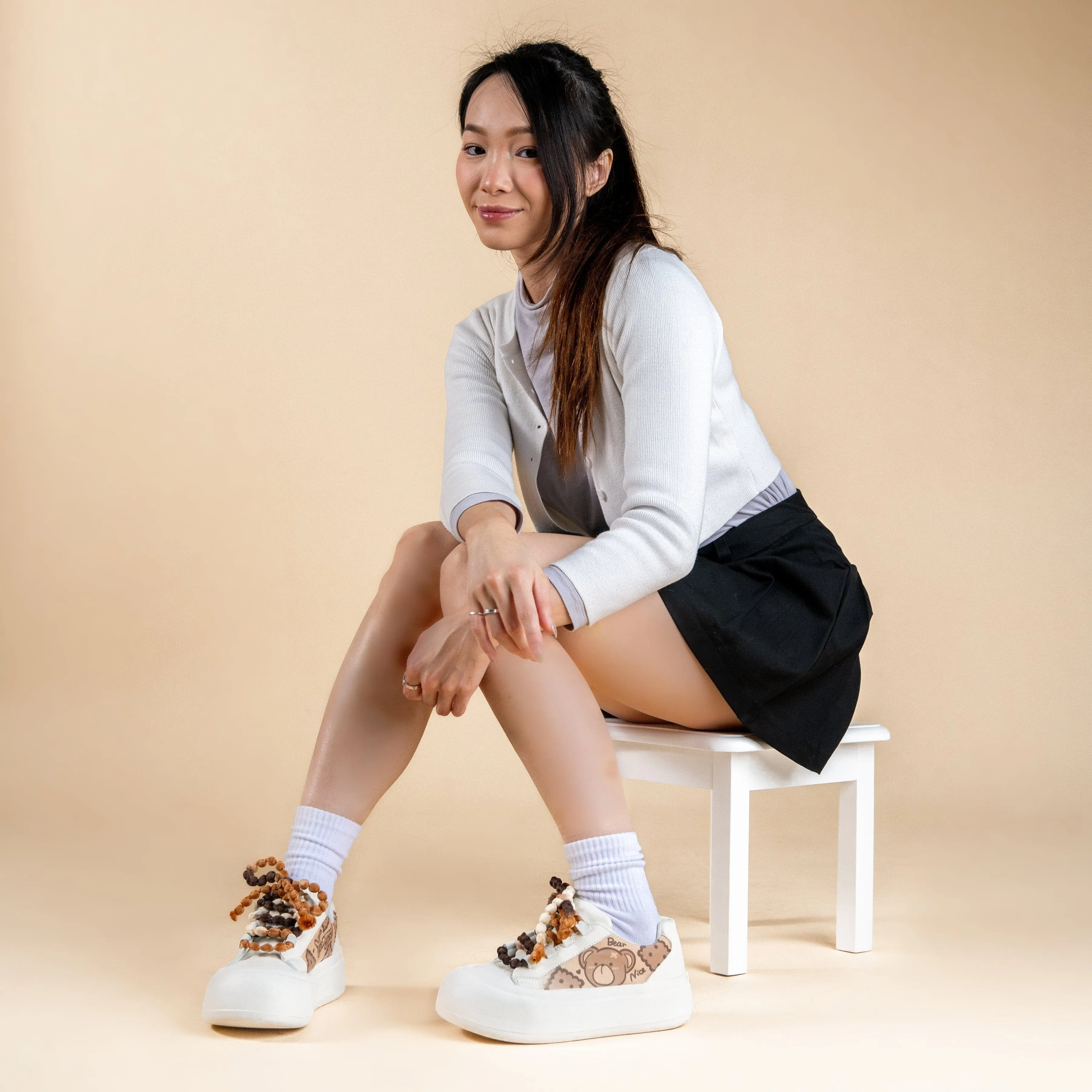 *CLEARANCE*  Ultra Chunky Sole Brown Bear Casual Sneakers - Women's