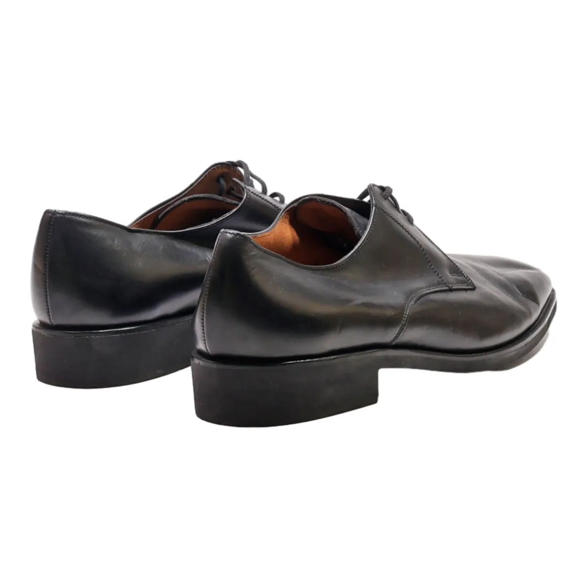 CLERGET Oxford Shoes Black Leather Mens UK 7