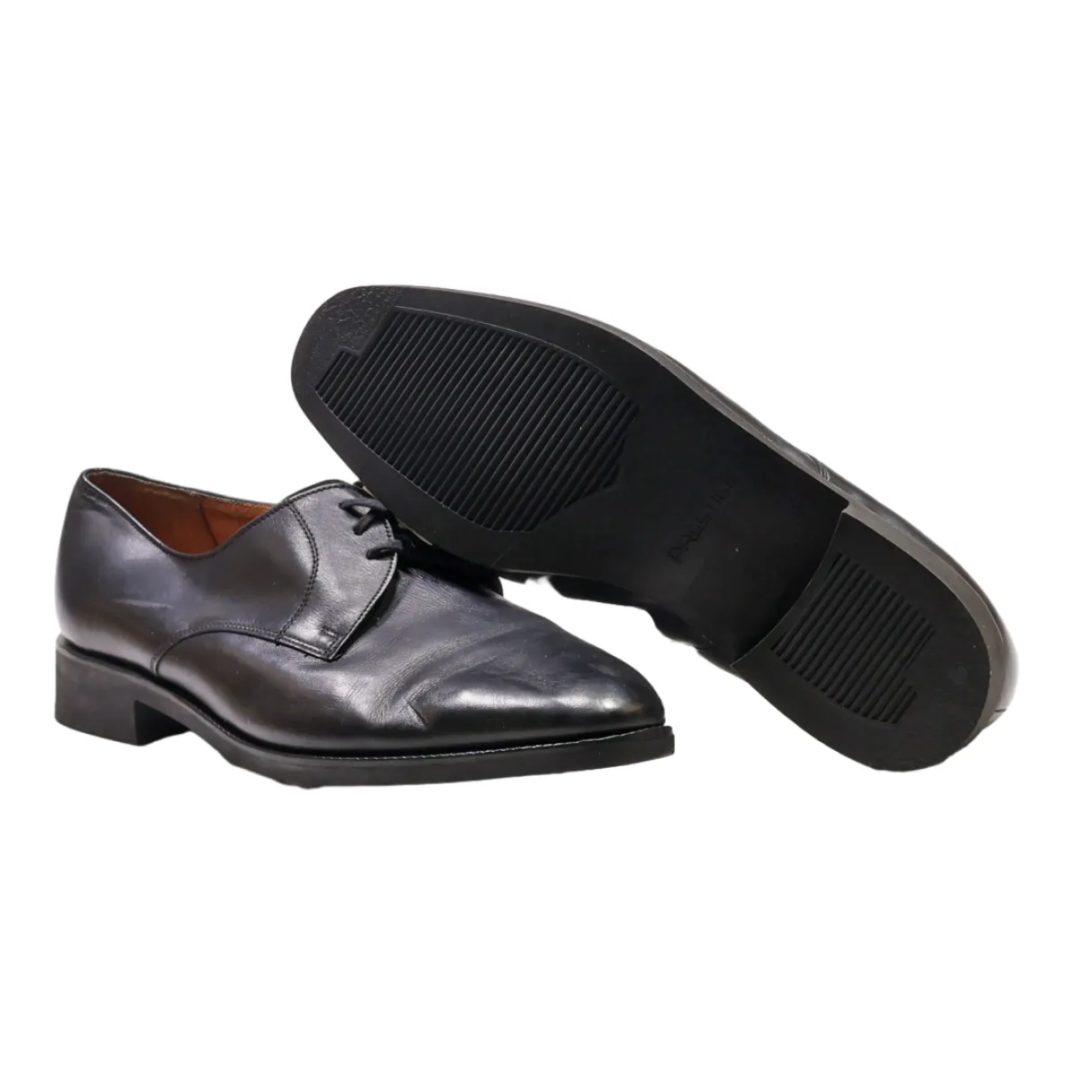 CLERGET Oxford Shoes Black Leather Mens UK 7