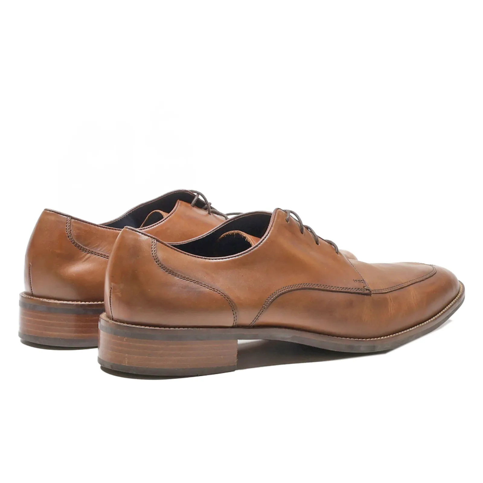 COLE HAAN Oxford Shoes Brown Leather Mens UK 12