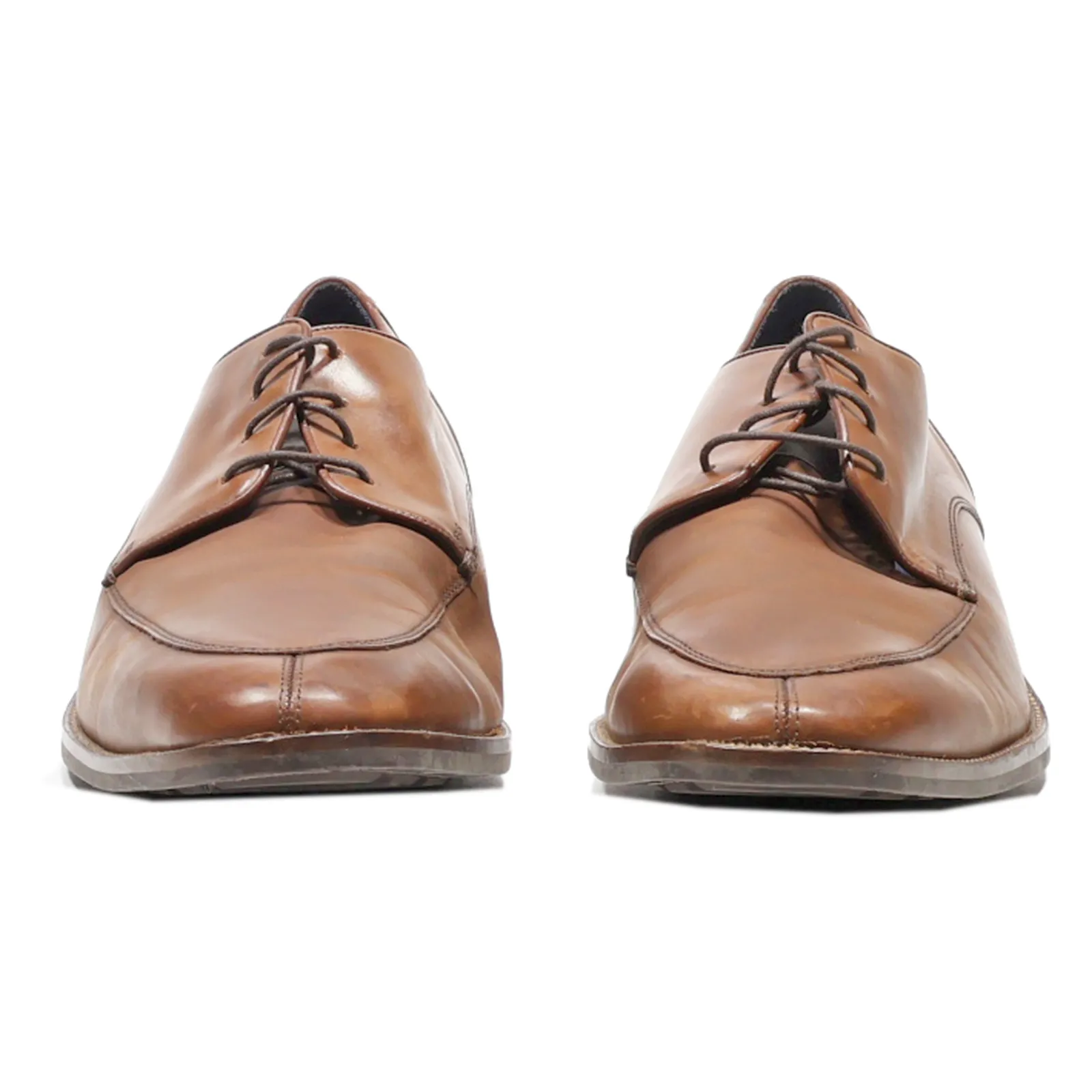 COLE HAAN Oxford Shoes Brown Leather Mens UK 12