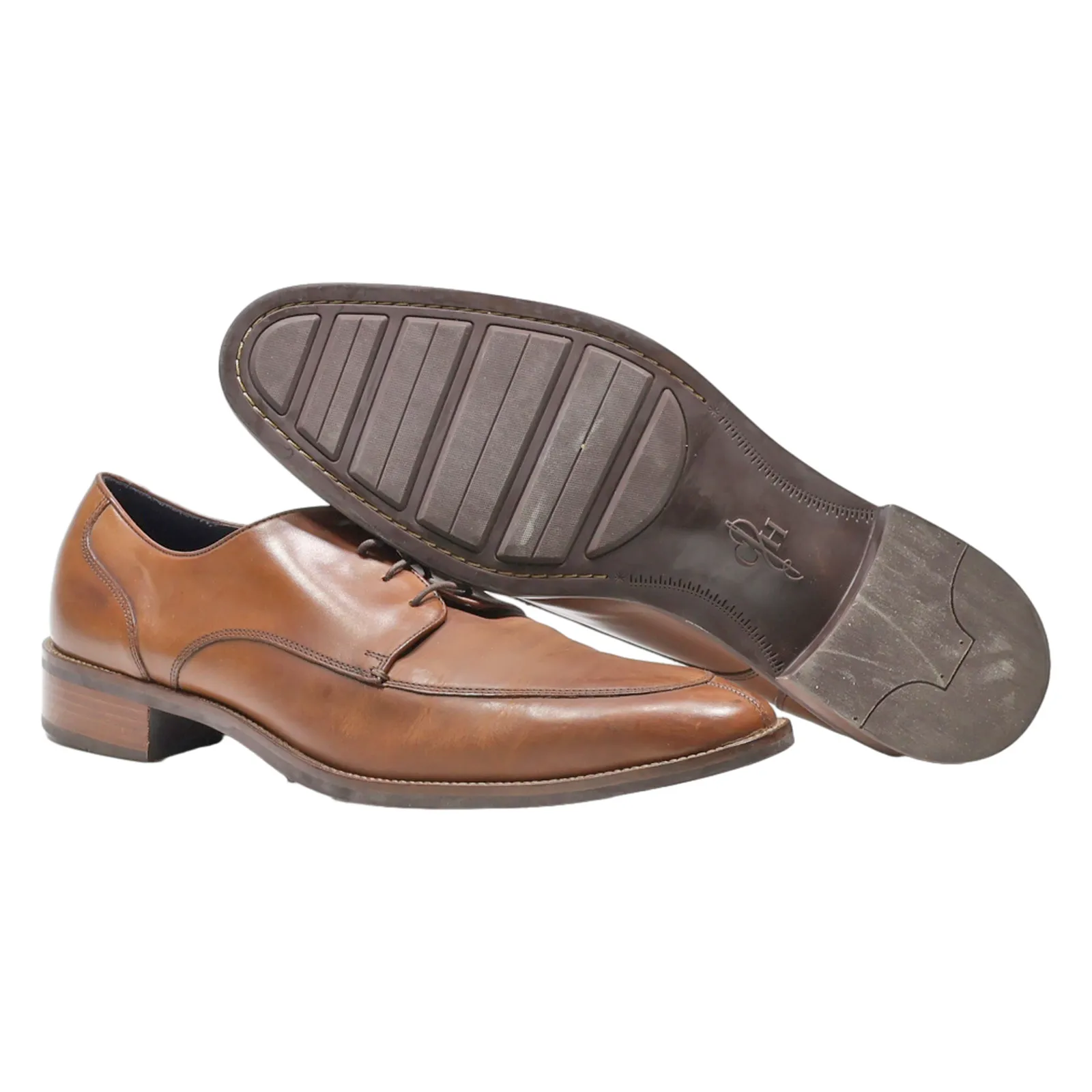 COLE HAAN Oxford Shoes Brown Leather Mens UK 12