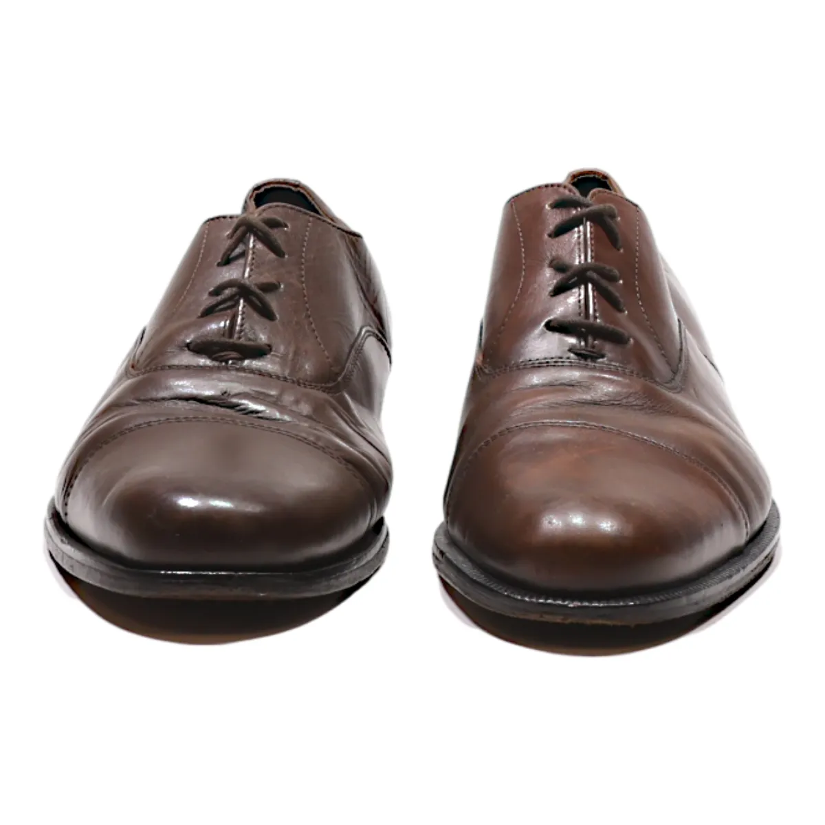 COLLEZIONE Oxford Shoes Brown Leather Mens UK 7