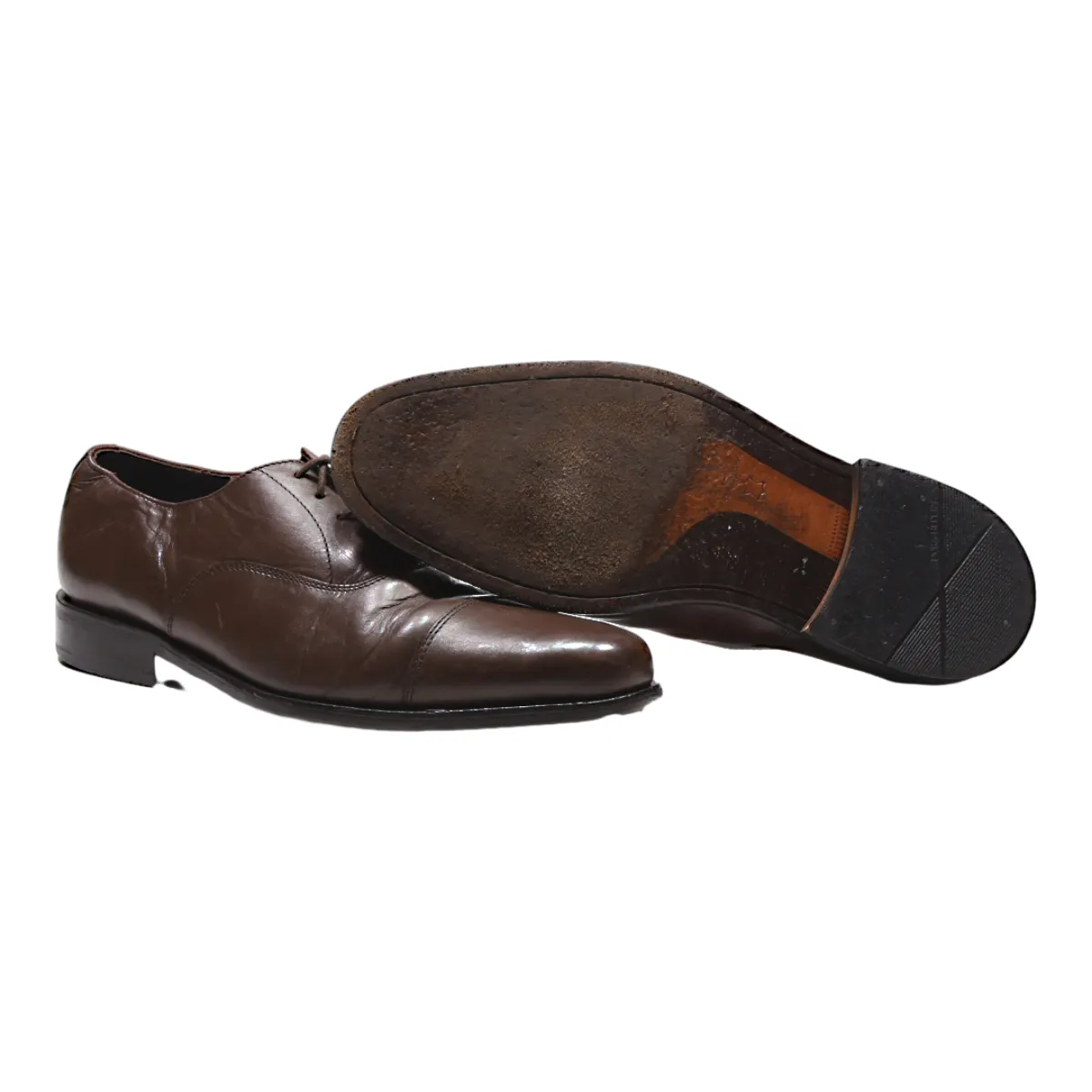 COLLEZIONE Oxford Shoes Brown Leather Mens UK 7
