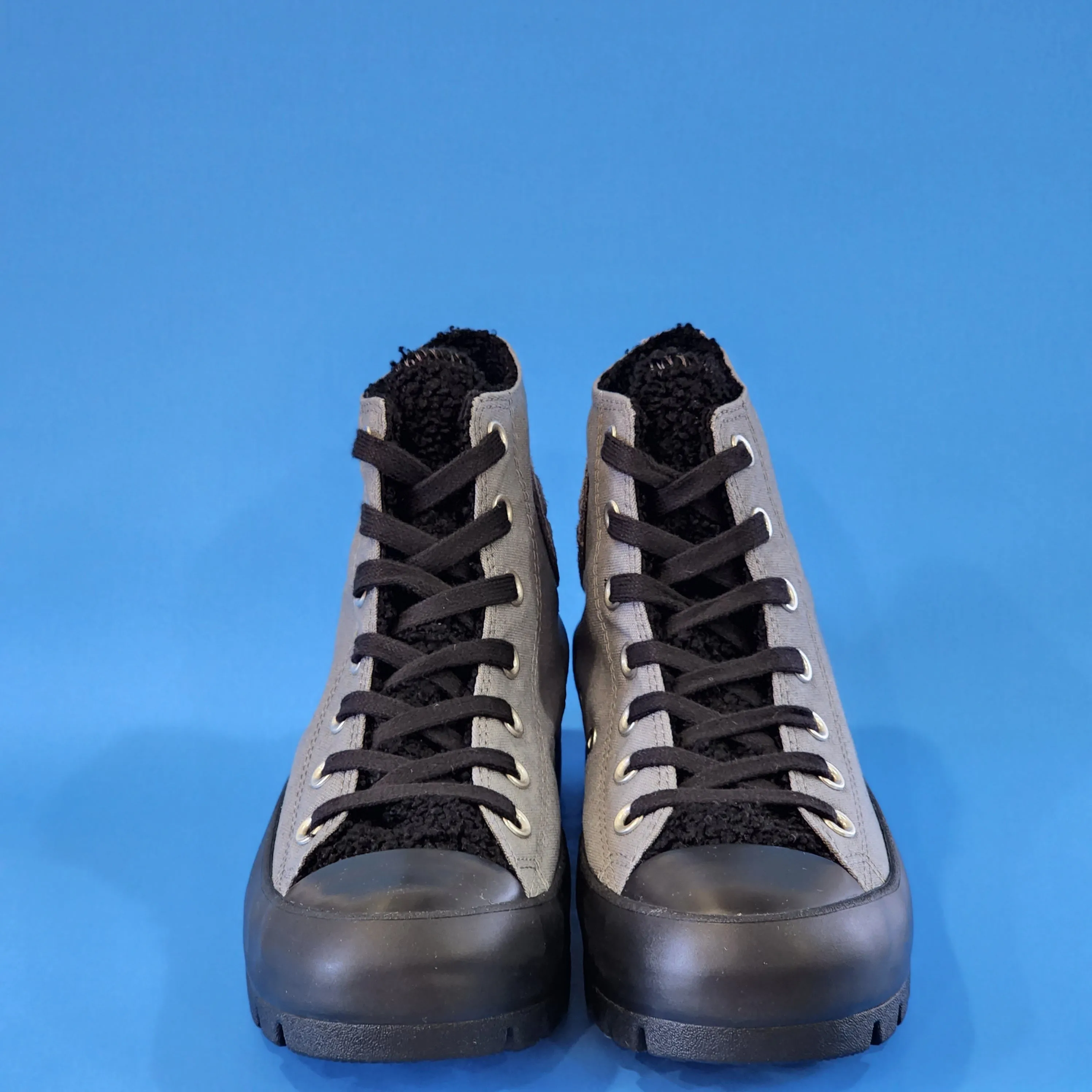 Converse CTAS Hi Lugged Winter Mason Gray Women's Platform Sneakers 573066C NWT