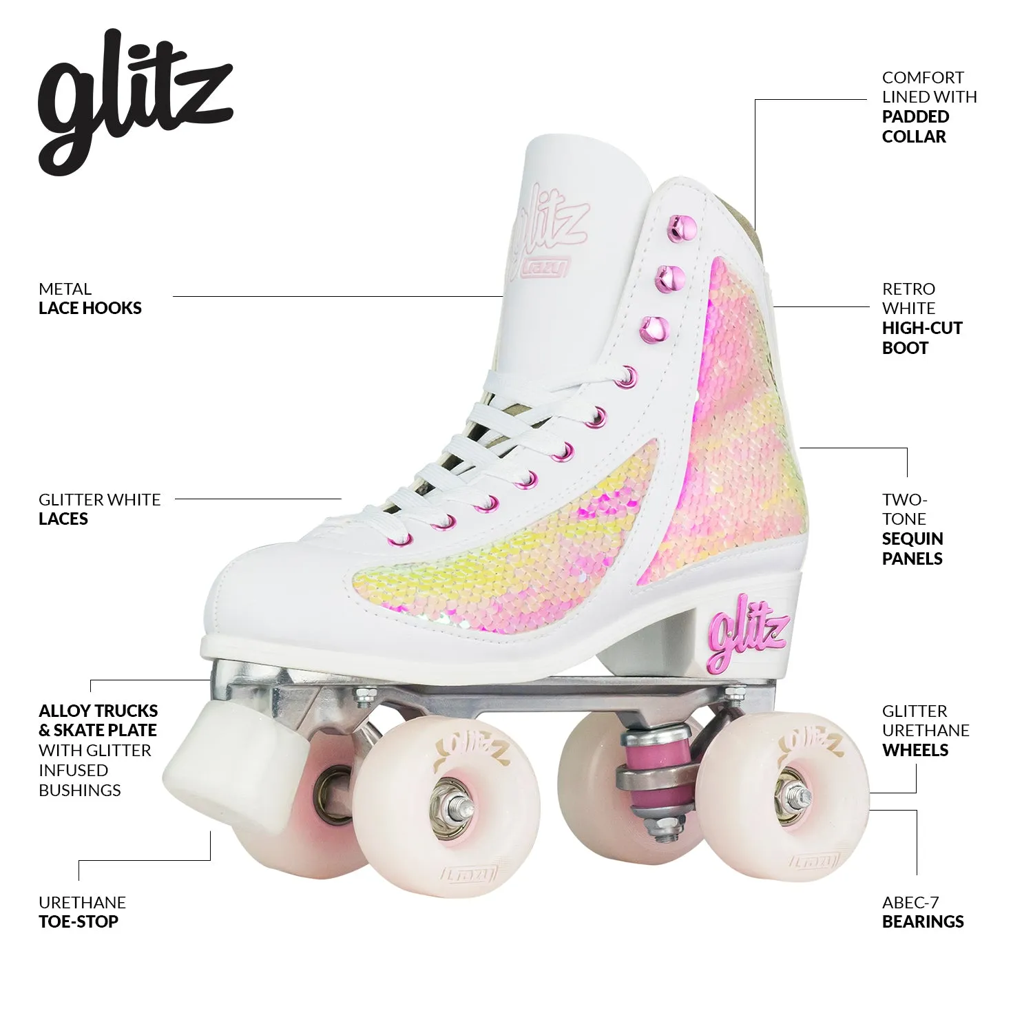 Crazy Disco Glitz Pearl - Adult