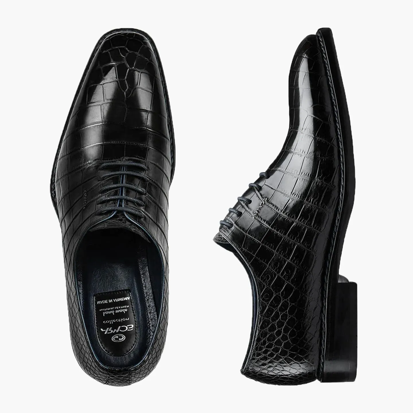 Crocodile leather shoes