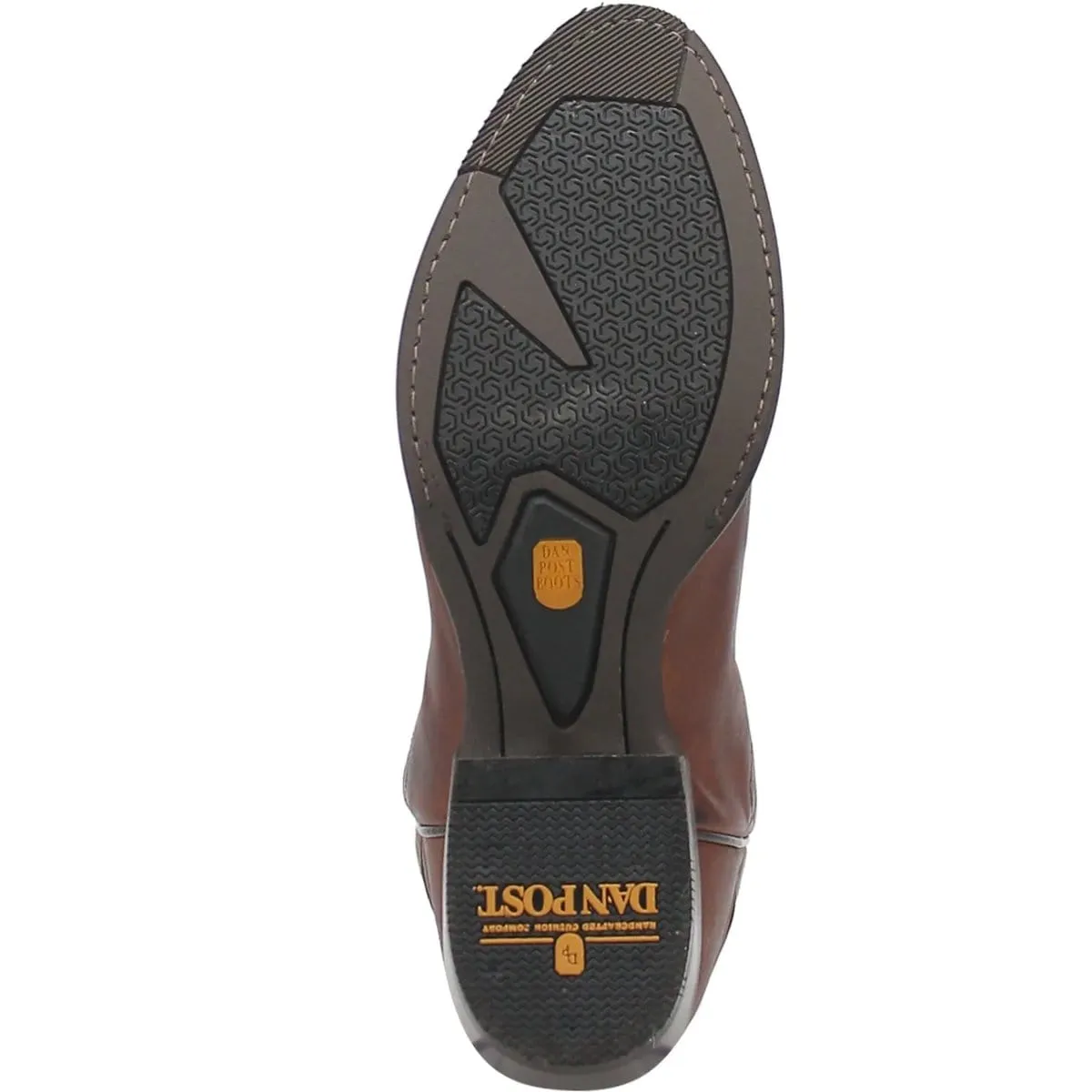 Dan Post Men's Cottonwood Genuine Leather Round Toe Boots - Rust