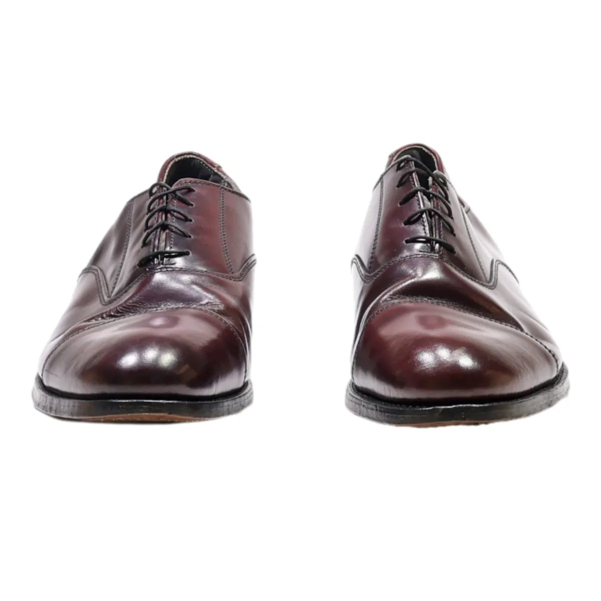 DEXTER Oxford Shoes Maroon Leather Mens UK 7.5