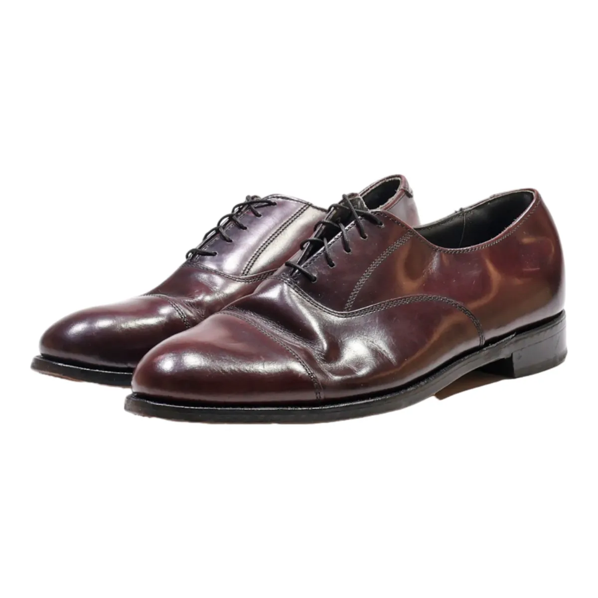 DEXTER Oxford Shoes Maroon Leather Mens UK 7.5
