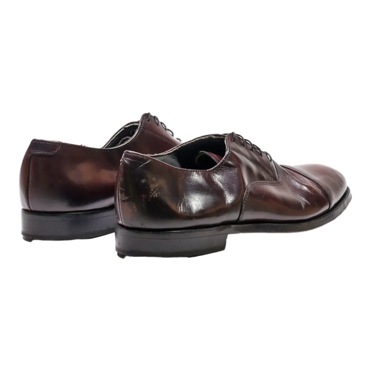 DEXTER Oxford Shoes Maroon Leather Mens UK 7.5