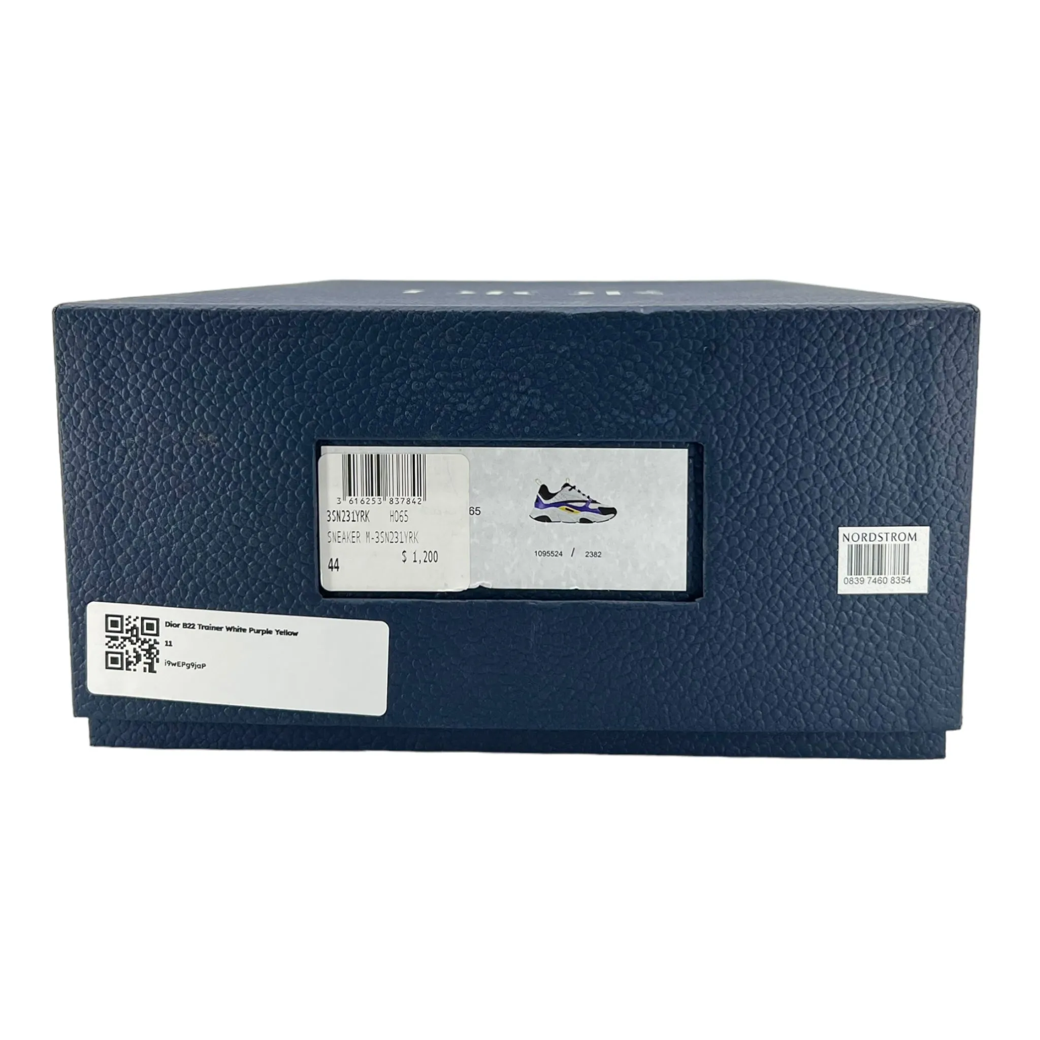 Dior B22 Trainer White Purple Yellow Pre-Owned
